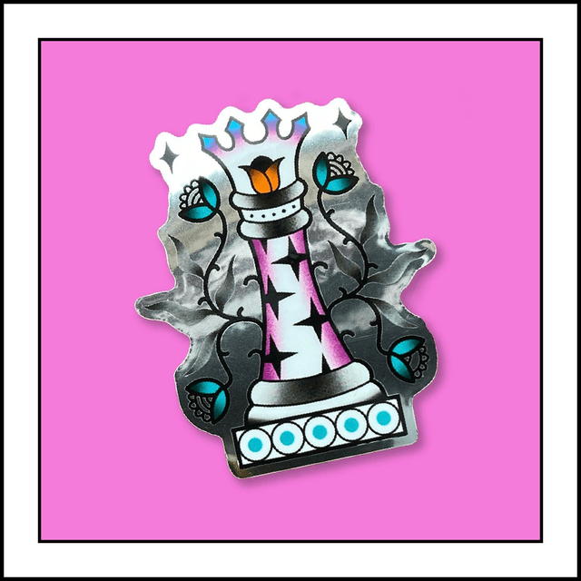 STIKERS ÉCHEC DAME
