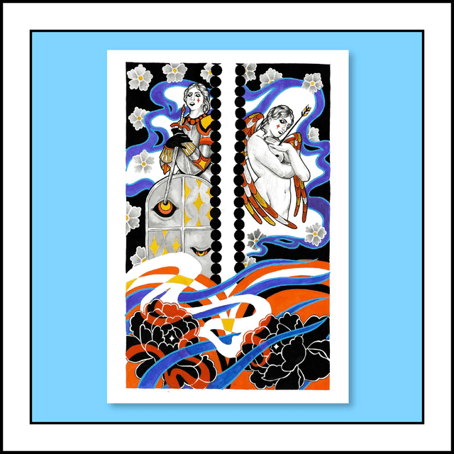 CHEVALIÈRE ET ANGE